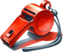 AI generated Vintage Red Megaphone Illustration png