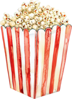 ai generiert klassisch Popcorn Box Illustration png