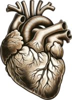 ai generato umano cardiovascolare sistema con organo contesto png