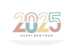 Happy new year 2025 design,2025 logo text design. new year celebration concept . Vector illustration