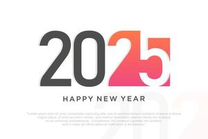 Happy new year 2025 design,2025 logo text design. new year celebration concept . Vector illustration