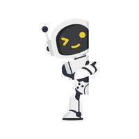 Cute Ai robot  with empty vector