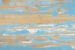 Blue stained rustic wood background photo