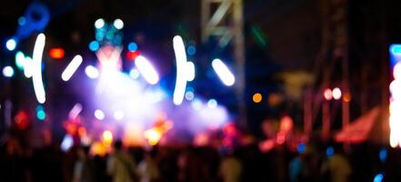 Background image with defocused blurred stage lights photo