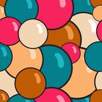 Background with colorful balls seamless, vector. vector