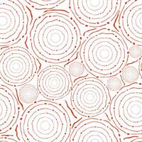 Abstract red seamless pattern made from circles vector