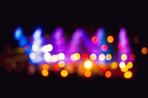 Background image with defocused blurred stage lights photo