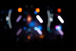 Background image with defocused blurred stage lights photo