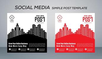 post template design illustration vector