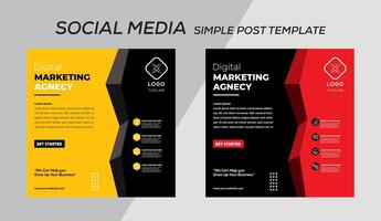 post template design illustration vector