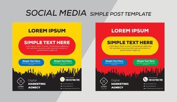 post template design illustration vector