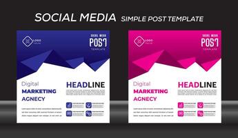 post template design illustration vector