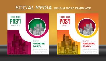 post template design illustration vector