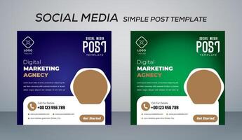 post template design illustration vector