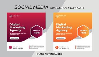 post template design illustration vector