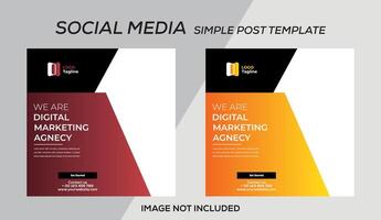 post template design illustration vector