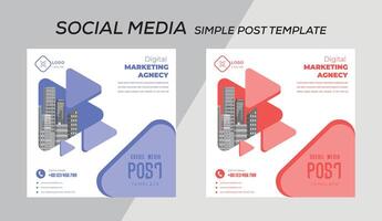 post template design illustration vector