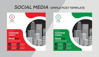 post template design illustration vector