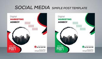 post template design illustration vector