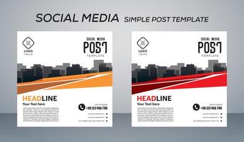 post template design illustration vector