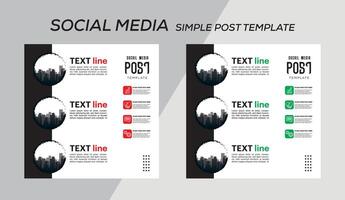 post template design illustration vector