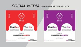 post template design illustration vector