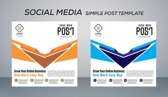 post template design illustration vector