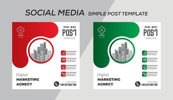 post template design illustration vector