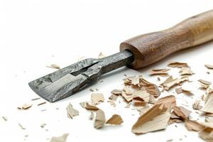 AI generated High-Quality Carpenter Chisel Isolated on White Background photo