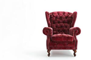 AI generated Modern Armchair Isolated on White Background photo