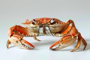 AI generated Fresh Crab Isolated on White Background photo