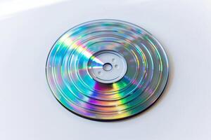 AI generated Compact Disc Isolated on White Background photo