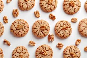 AI generated Homemade Cookies Isolated on White Background photo