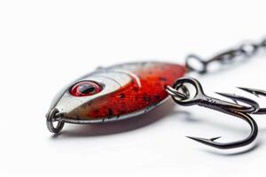 AI generated Fishing Hook Isolated on White Background photo