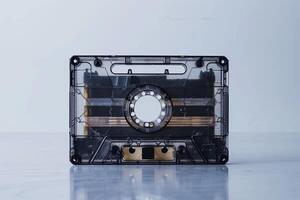 AI generated Classic Cassette Tape Isolated on White Background photo