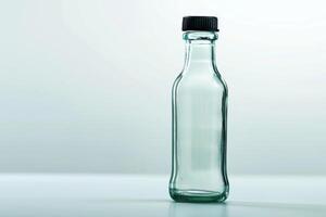 ai generado claro vaso botella aislado en blanco antecedentes foto