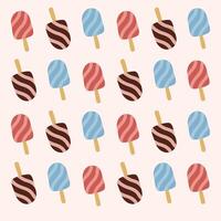 Cute Childish seamless pattern pop cycle ice cream on bobo pink suitable for fabric prints, wrapping paper, kids clothing, Kids Apparel, Surface Design, Packaging Pattern vector