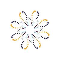 halftone circle dots. vector