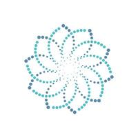 halftone circle dots. vector