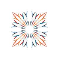 halftone circle dots. vector