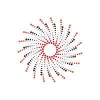 halftone circle dots. vector