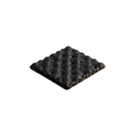 AI generated Black cracker isolated on transparent background png