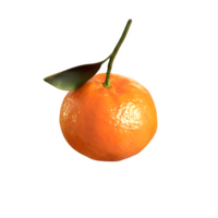 ai généré mandarine fruit isolé sur transparent Contexte png