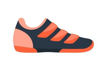 Sport shoe for training and fitness. Trendy sneakers for cycling. Vector illustration.