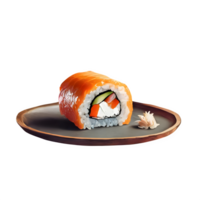 AI generated California roll isolated on transparent background png