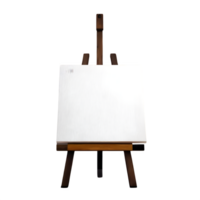 AI generated Canvas and easel photograph isolated on transparent background png