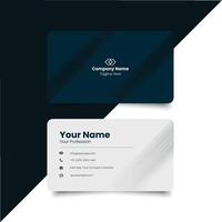 Simple Business Card Layout. creative modern name card and business card. Clean Design. corporate design template, Clean professional business template, visiting card. elegant vector