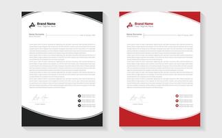 Modern Creative Clean business style letterhead bundle of your corporate project design. Set to print. modern business letterhead in abstract design. Elegant template design in minimalist. vector