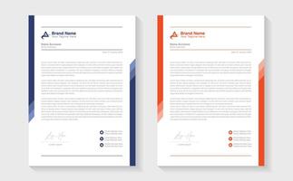 Modern Creative Clean business style letterhead bundle of your corporate project design. Set to print. modern business letterhead in abstract design. Elegant template design in minimalist. vector