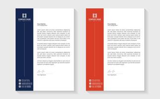 Modern Creative Clean business style letterhead bundle of your corporate project design. Set to print. modern business letterhead in abstract design. Elegant template design in minimalist. vector